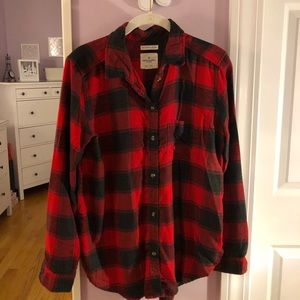 Red and black checkered flannel